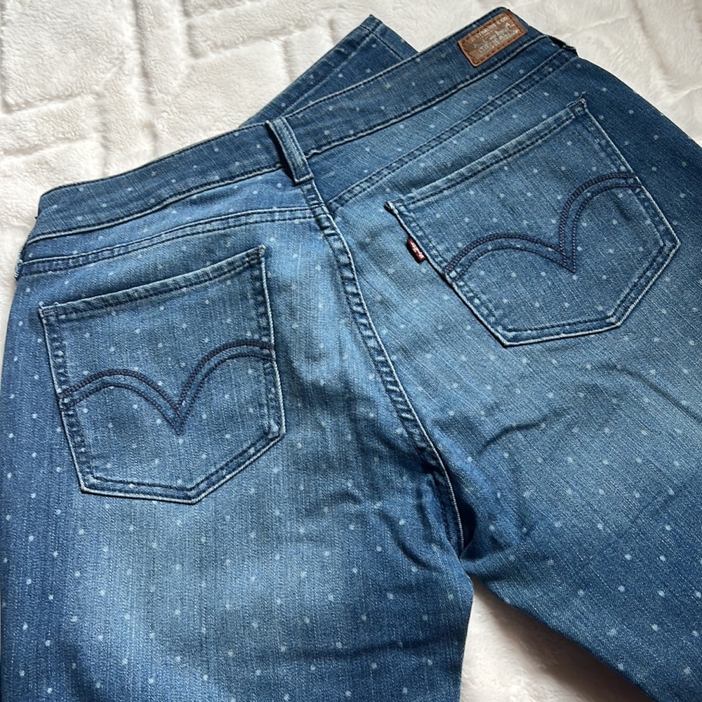 LEVIS ANKLE SKINNY Polka Dotted Jeans - Picture 2 of 5